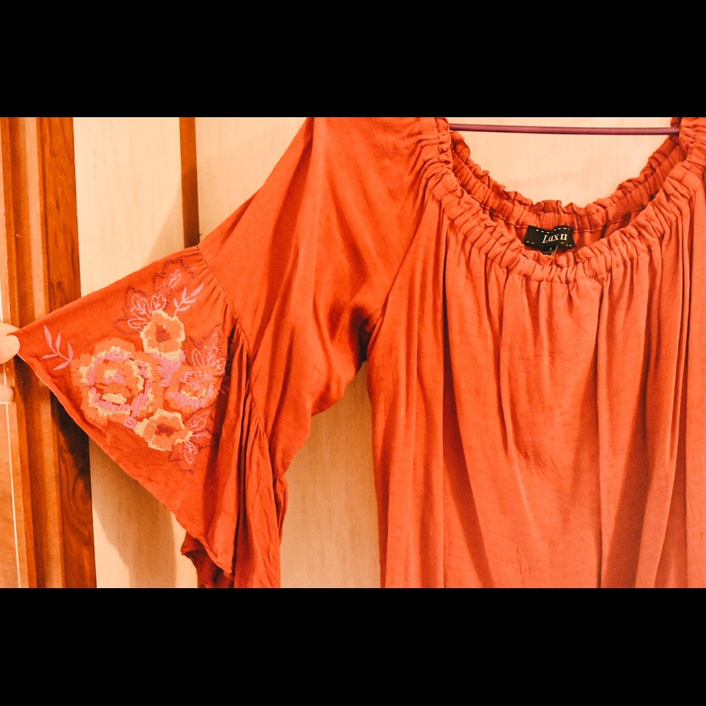 Lux II Orange Dress